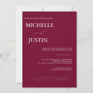 Modern Minimalist QR Wedding Invitation