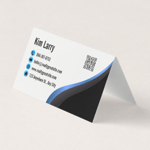 Modern Minimalist Real Estate  Business Card
