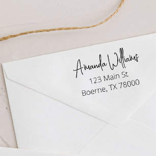 Modern Minimalist Return Address Self-inking Stamp