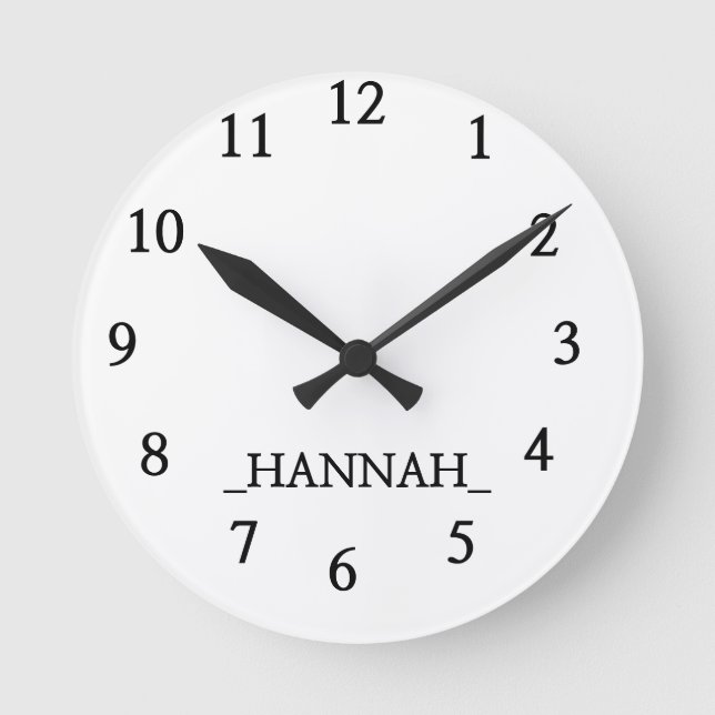  Modern Minimalist Round Clock (Front)