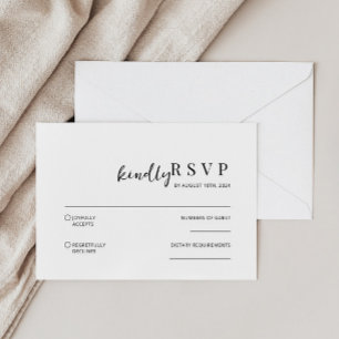 Modern Minimalist RSVP Card