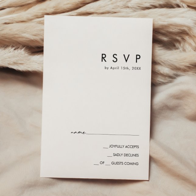 Modern Minimalist RSVP Card (Creator Uploaded)