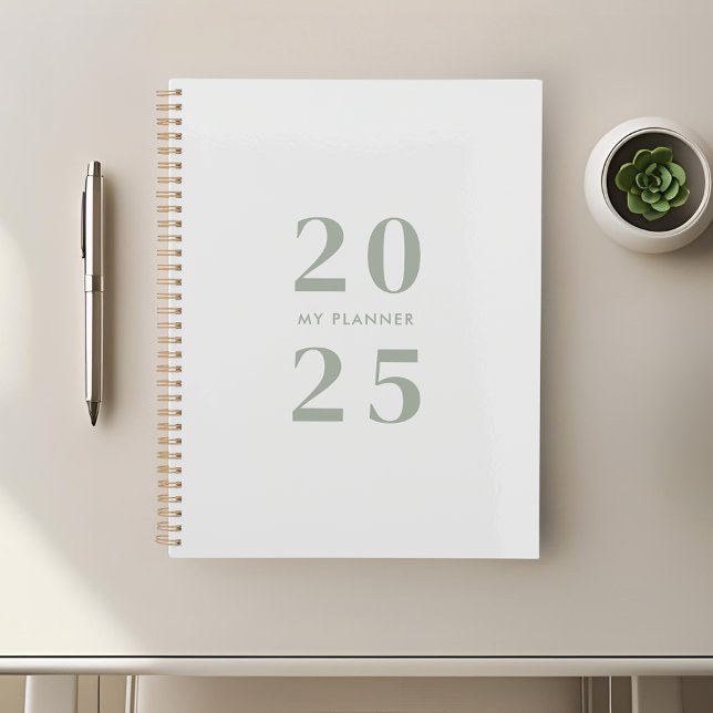 Modern Minimalist Sage 2025 Planner (Creator Uploaded)