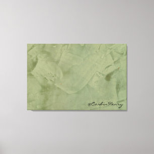 Modern Minimalist Sage Canvas Print