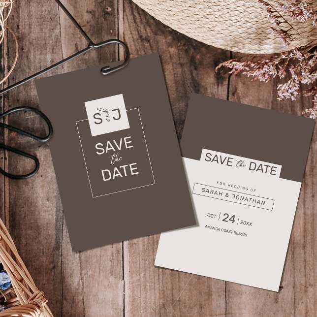 Modern Minimalist Save the Date Card  (Creator Uploaded)