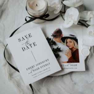Modern Minimalist Save The Date Invitation