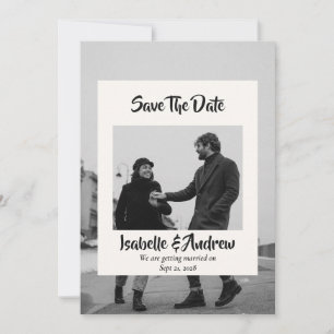 Modern Minimalist Save the Date Magnet