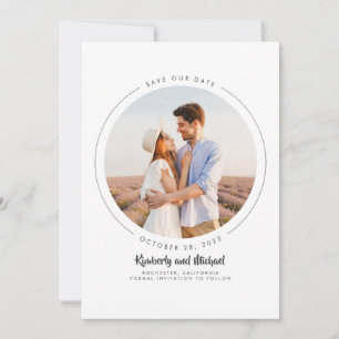 Modern Minimalist Save the Date Photo