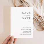 Modern Minimalist Save the Date, Save the Date Invitation<br><div class="desc">This lovely Save the Date Invitation features a gorgeous minimalist layout for your Save the Date announcement where you have freedom to create something uniquely yours! Easily edit wording and colours to match your style! Text and background colours are fully editable —> click the "Edit Using Design Tool" button to...</div>