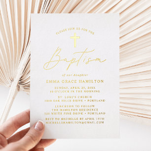 Modern Minimalist Script Baptism