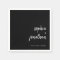 Modern Minimalist Script | Black Wedding Napkins