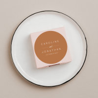 Modern Minimalist Script Custom Wedding Terracotta