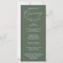 Modern Minimalist Script Elegant Wedding ceremony