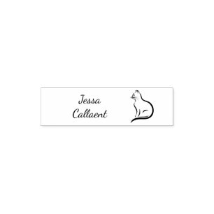 Modern Minimalist script first and last name  Self-inking Stamp