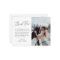 Modern Minimalist Script Photo Wedding Thank You