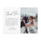 Modern Minimalist Script Wedding Photo Thank You