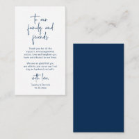 Modern Minimalist Script, Wedding Thank you Enclos