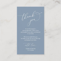 Modern Minimalist Script, Wedding Thank you