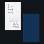 Modern Minimalist Script, Wedding Thank you  Enclosure Card<br><div class="desc">Say "thank you" to your wedding guests in style with these elegant and heartfelt cards. Each card features a beautiful design and a thoughtful message of gratitude to express your appreciation for your loved ones' presence on your special day. The front of the card features a stunning Navy blue "to...</div>
