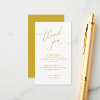 Modern Minimalist Script, Wedding Thank you