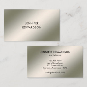Modern minimalist silver pattern professional business card