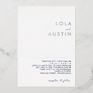 Modern Minimalist   Silver Wedding Real