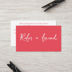 Modern Minimalist Simple Elegant Referral Card