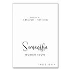 Modern Minimalist Simple Guest Name Place Card