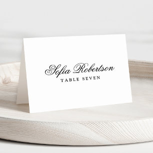 Modern Minimalist Simple Guest Name Place Card