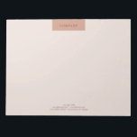 Modern Minimalist Simple Layout Typography 11x8.5 Notepad<br><div class="desc">Modern Minimalist Simple Layout Typo #Warm #Coffee Customisable 11x8.5 Notepad #NotePad #CustomizableNotePad #Stationery By AffordPrint @Zazzle #Zazzle For creative firms, agencies, boutique shops, handmade shops & personal uses. Ideal for all professions & occasions : Artist, Designers, Consultant, Stylist, Agent, Trainer, Instructor, Entrepreneur & countless more. Fonts, Colours and all elements...</div>