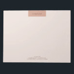 Modern Minimalist Simple Layout Typography 11x8.5 Notepad<br><div class="desc">Modern Minimalist Simple Layout Typo #Warm #Coffee Customisable 11x8.5 Notepad #NotePad #CustomizableNotePad #Stationery By AffordPrint @Zazzle #Zazzle For creative firms, agencies, boutique shops, handmade shops & personal uses. Ideal for all professions & occasions : Artist, Designers, Consultant, Stylist, Agent, Trainer, Instructor, Entrepreneur & countless more. Fonts, Colours and all elements...</div>
