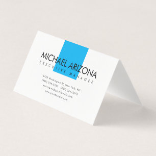 Modern Minimalist Simple Plain Business Card