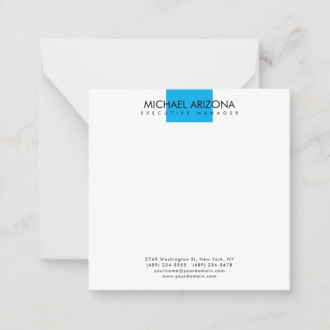 Modern Minimalist Simple Plain Card (Front)