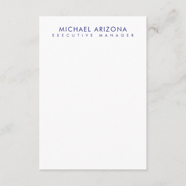 Modern Minimalist Simple Plain Own Name Enclosure Card (Front)