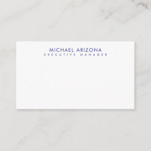 Modern Minimalist Simple Plain Own Name Enclosure Card