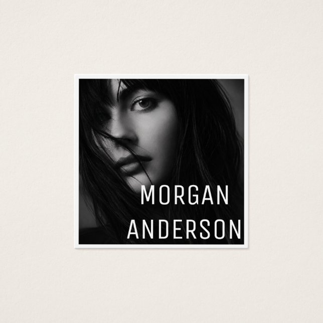 Modern Minimalist Simple Professional Photo Square (Front)