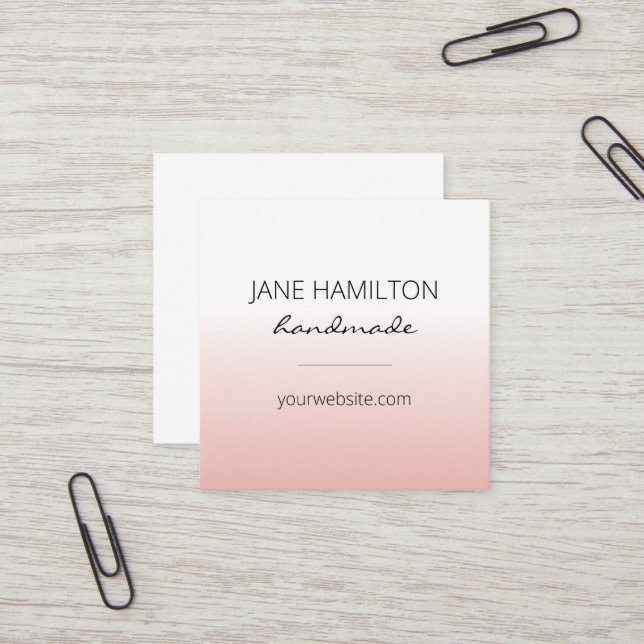 Modern Minimalist Simple Profile Card (Front/Back In Situ)