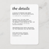 Modern Minimalist Simple Sleek Wedding Details