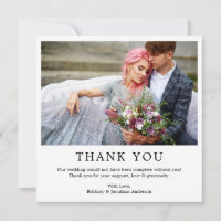 Modern Minimalist Simple Wedding Photo Square