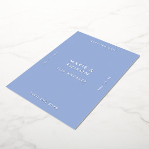 Modern Minimalist Simple Wedding Save the Date