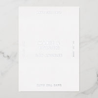 Modern Minimalist Simple Wedding Save the Date
