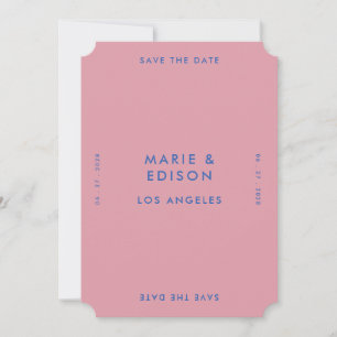 Modern Minimalist Simple Wedding Save the Date Invitation