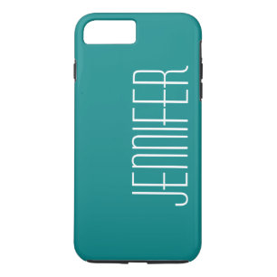 Modern Minimalist Southwest Turquoise Jumbo Name Case-Mate iPhone Case