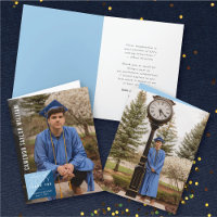 Modern Minimalist Split Square Photo Graduation