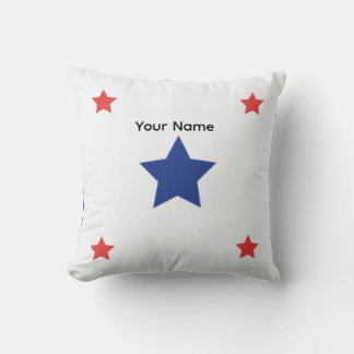 Modern Minimalist Star & Circle GeometThrow Pillow