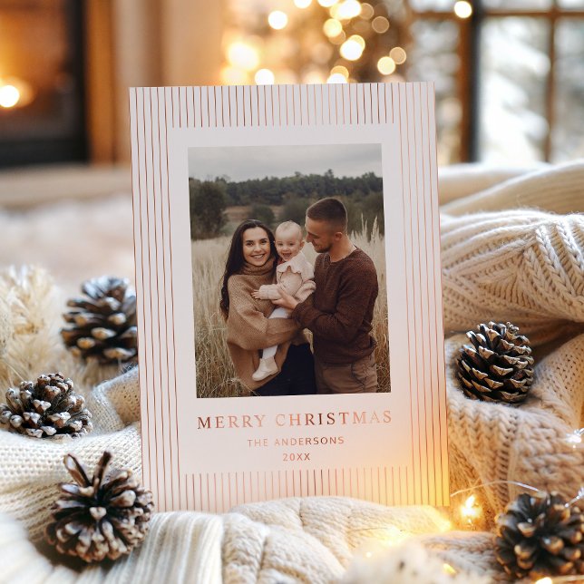 Modern Minimalist Stripes Christmas Holiday (Creator Uploaded)