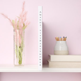 Modern & Minimalist Stripes Stroller Baby Shower Guest Book