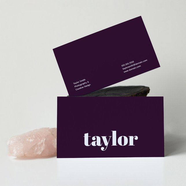 Modern Minimalist Stylish and Trendy Professional Business Card (Creator Uploaded)