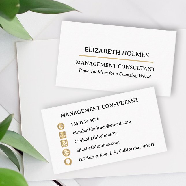 Modern Minimalist Stylish  Business Card (Creator Uploaded)