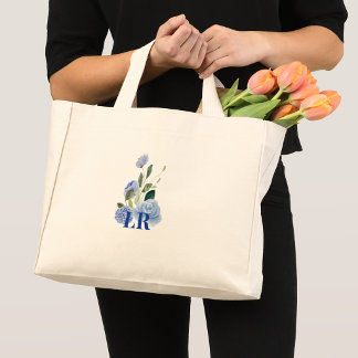 Modern Minimalist Stylish Watercolor Floral Mini Tote Bag